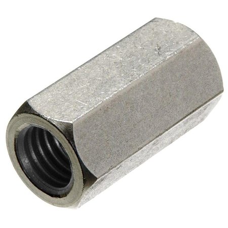 NEWPORT FASTENERS Coupling Nut, #1-8, 18-8 Stainless Steel, Not Graded, 2-1/2 in Lg, 1-1/4 in Hex Wd 913914-PR-10